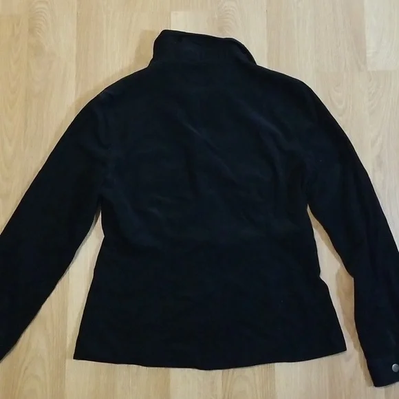 Jessica long sleeve black embroidered corduroy button down shirt size 10 EUC - Picture 10 of 12